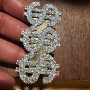 BLING $$$ Ring ! Check it out ! Statement 3 finger ring